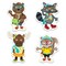 Carson Dellosa 36-Piece Hipster Woodland Animals Cutouts, Moose, Bear, Squirrel and Raccoon Forest Friends Bulletin Board Decorations for Party and Classroom Decor